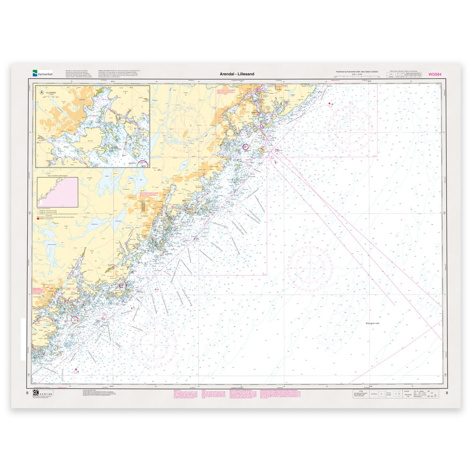 Kartverkets sjøkart – Offisielle sjøkart Print on Demand | kart.no