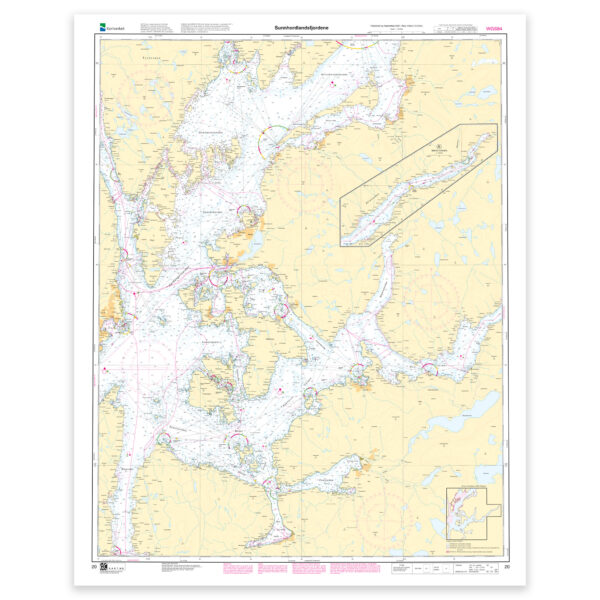 Kartverket - hovedkart 20: Sunnhordlandsfjordene