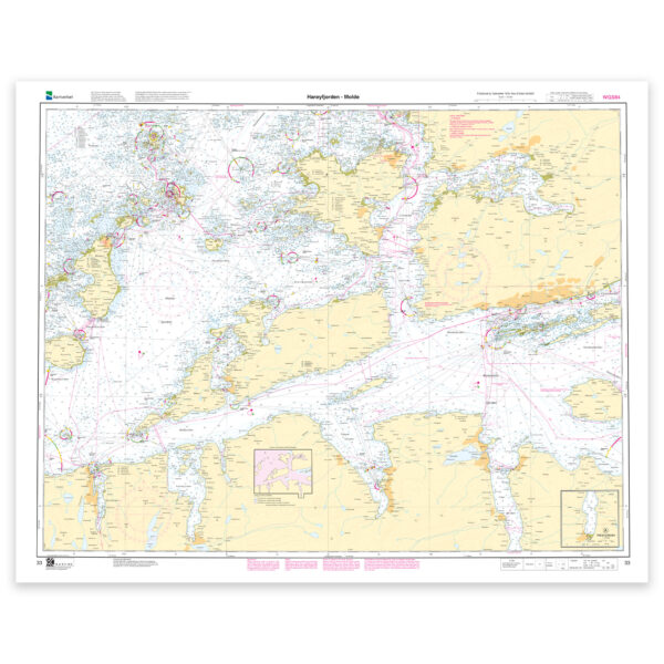 Kartverket - hovedkart 33: Harøyfjorden – Molde