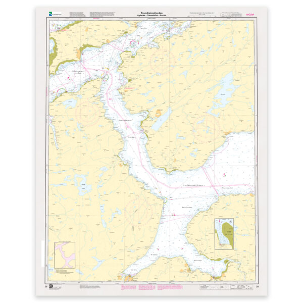 Kartverket - hovedkart 39: Trondheimsfjorden. Agdenes – Thamshamn – Buvika