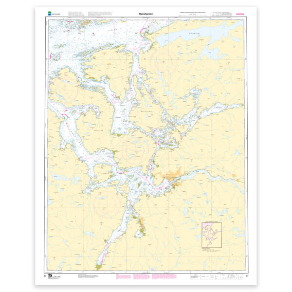 Kartverket - hovedkart 47: Namsfjorden