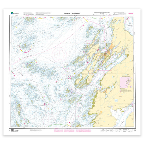 Kartverket - hovedkart 53: Lyngvær – Straumøyan