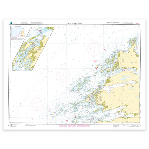 Kartverket - hovedkart 67: Leines – Grøtøya – Steigen