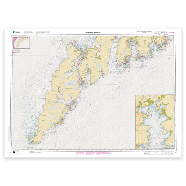 Kartverket - hovedkart 72: Lofotodden – Stamsund