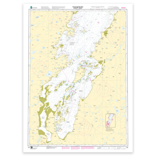 Kartverket – hovedkart 106: Porsangerfjorden. Kistrand – Lakselv