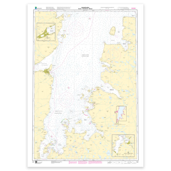 Kartverket – hovedkart 107: Laksefjorden. Kunes – Tømmervik – Mårøya