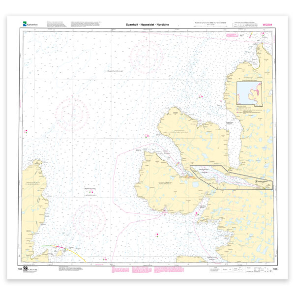 Kartverket – hovedkart 108: Sværholt – Hopseidet – Nordkinn