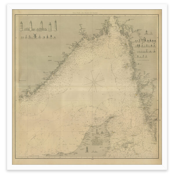 Historisk sjøkart over Skagerakk og landområdene rundt. - Image 4