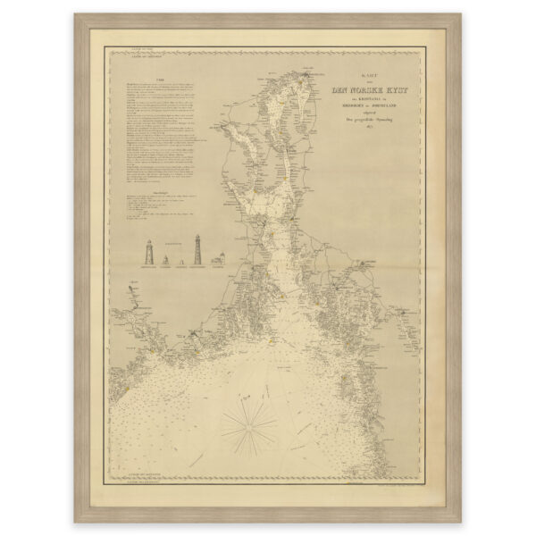 Historisk sjøkart over ytre Oslofjord til Jomfruland og Koster - Image 2