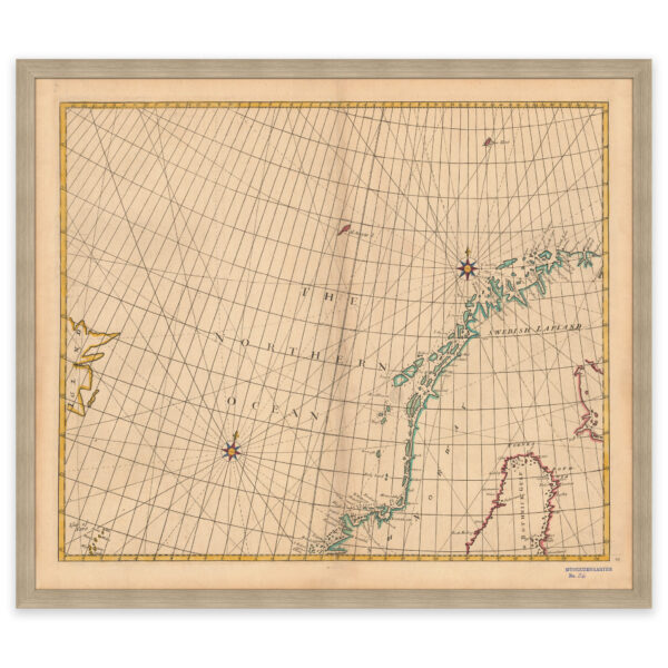 Kart over Norskehavet 1728 - Image 2