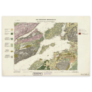 Levanger, geologisk kart 1881