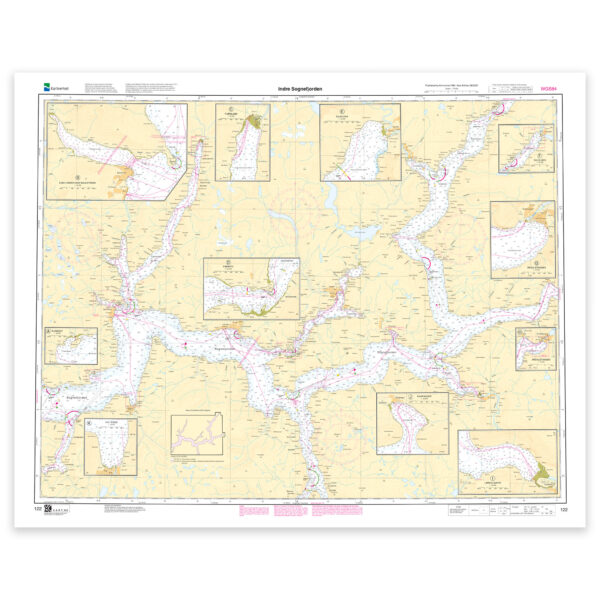 Kartverket – hovedkart 122: Indre Sognefjorden