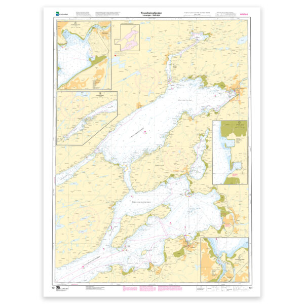 Kartverket – hovedkart 131: Trondheimsfjorden. Levanger – Steinkjer