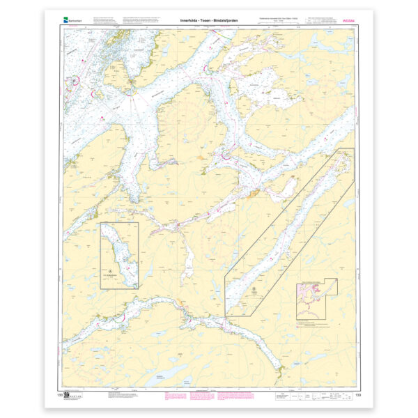 Kartverket – hovedkart 133: Innerfolda – Tosen – Bindalsfjorden