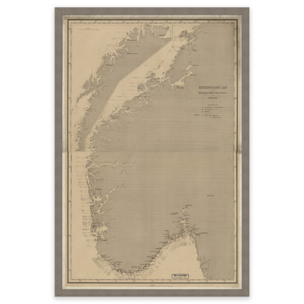 Kart over Tollstasjoner langs kysten 1867 - Image 8