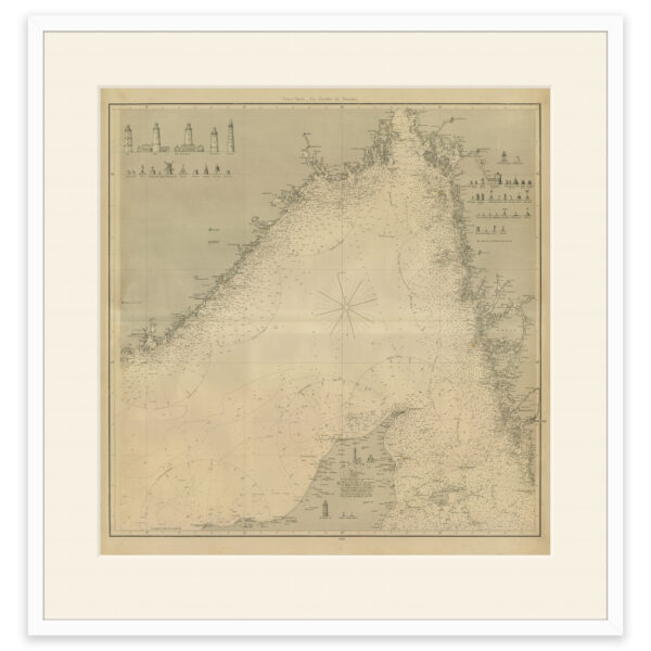Historisk sjøkart over Skagerakk og landområdene rundt. - Image 7
