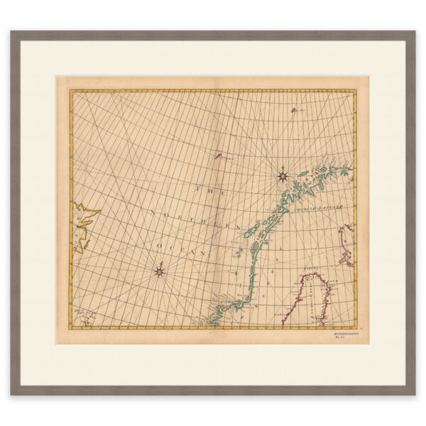 Kart over Norskehavet 1728 - Image 9