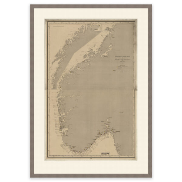 Kart over Tollstasjoner langs kysten 1867 - Image 9