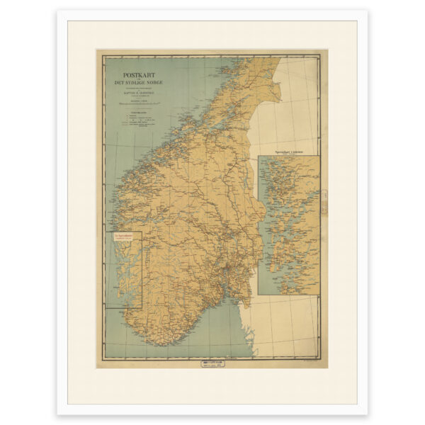 Postkart over Sør-Norge 1914 - Image 7
