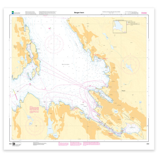 Kartverket – havnekart 460: Bergen havn