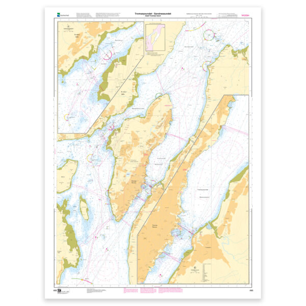 Kartverket – havnekart 466: Tromsøysundet – Sandnessundet med Tromsø havn