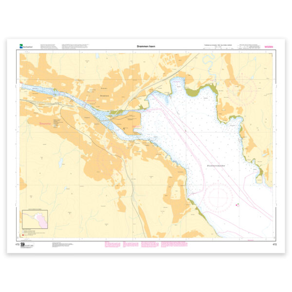 Kartverket – havnekart 472: Drammen havn