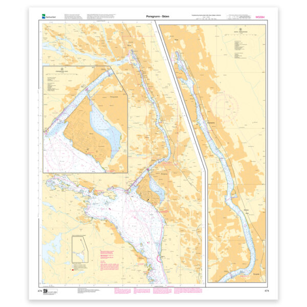 Kartverket – havnekart 474: Porsgrunn – Skien