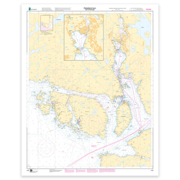 Kartverket – havnekart 478: Flekkefjord havn med innseilinger