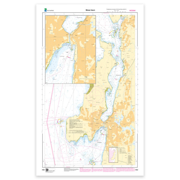 Kartverket – havnekart 482: Moss havn