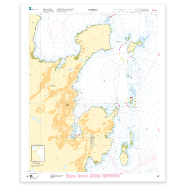 Kartverket – havnekart 487: Harstad havn
