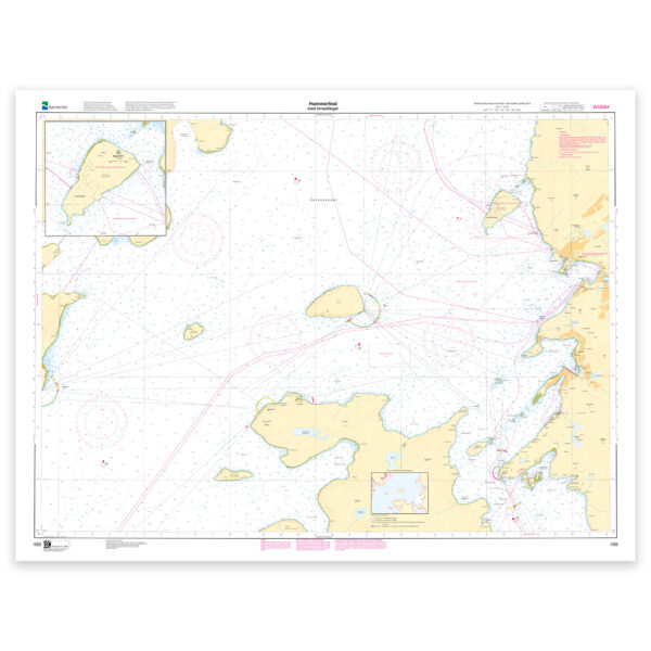 Kartverket – havnekart 489: Hammerfest med innseilinger