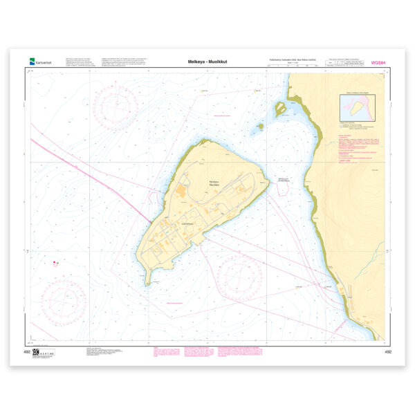 Kartverket – havnekart 492: Melkøya – Muolkkut