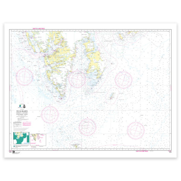 Kartverket – overseilingskart 505: INT 9311 / Svalbard