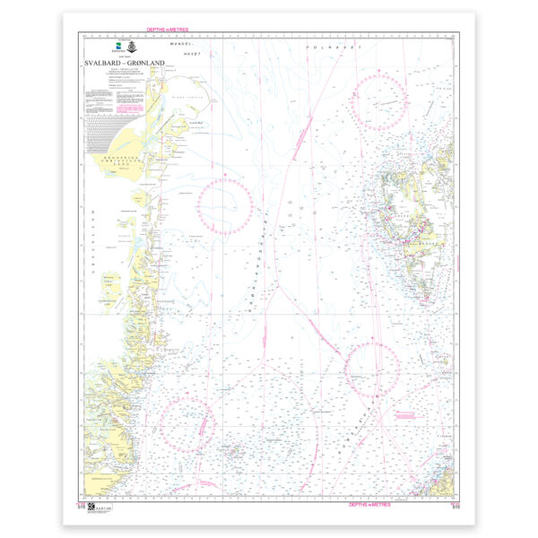 Kartverket – overseilingskart 515: INT 932 / Svalbard – Grønland