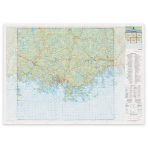 Kartverket - landkart (N50): 01-B Mandal