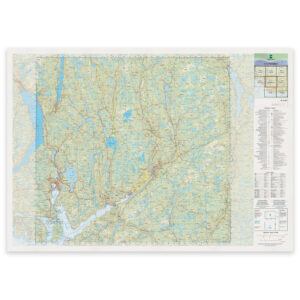 Kartverket - landkart (N50): 02-C Flekkefjord