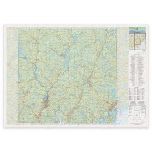 Kartverket - landkart (N50): 02-E Lillesand