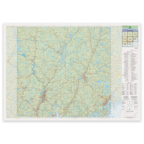 Kartverket - landkart (N50): 02-E Lillesand
