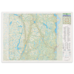Kartverket - landkart (N50): 03-D Åseral