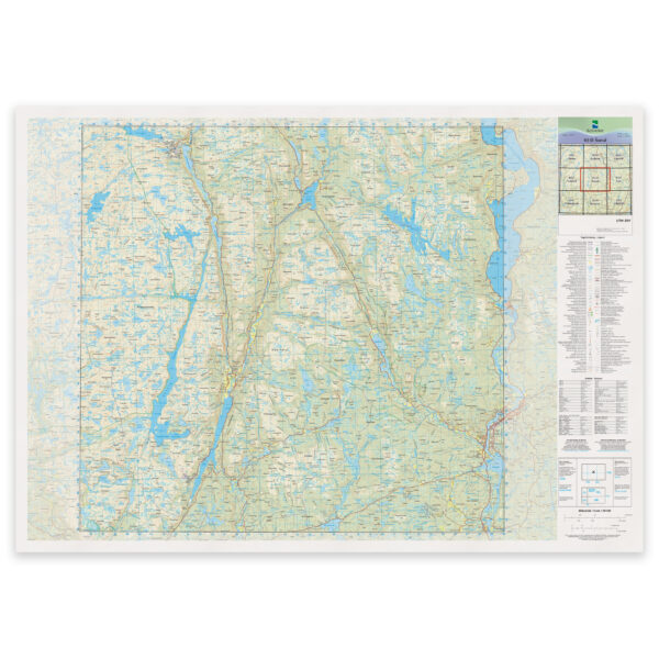 Kartverket - landkart (N50): 03-D Åseral