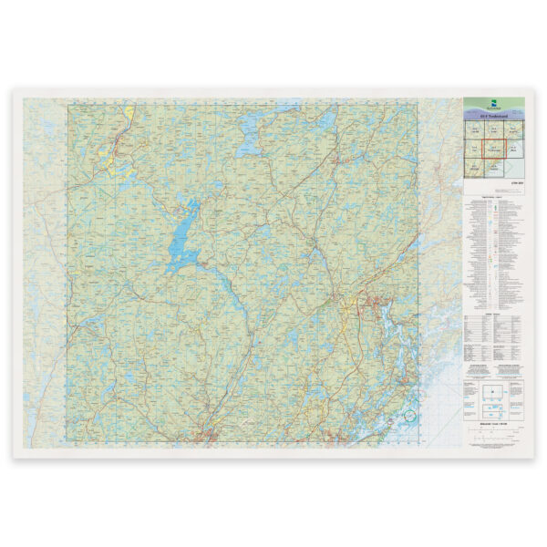 Kartverket - landkart (N50): 03-F Tvedestrand