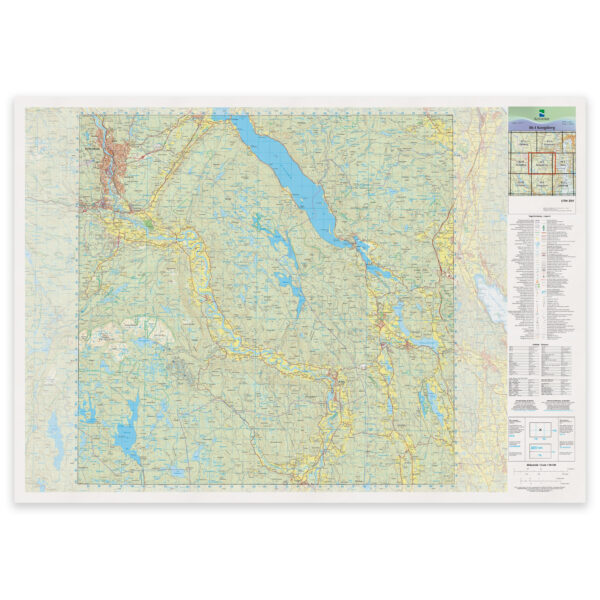 Kartverket - landkart (N50): 06-I Kongsberg