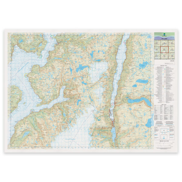 Kartverket - landkart (N50): 08-C Odda