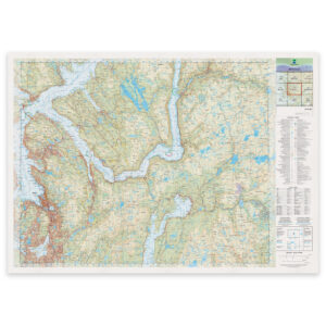Kartverket - landkart (N50): 09-B Bergen