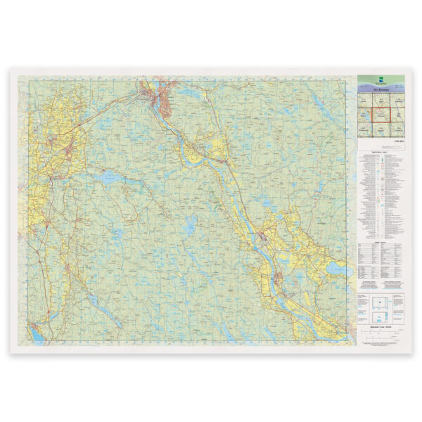 Kartverket - landkart (N50): 10-J Elverum