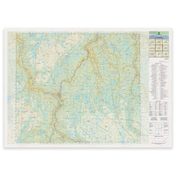 Kartverket - landkart (N50): 17-F Berkåk