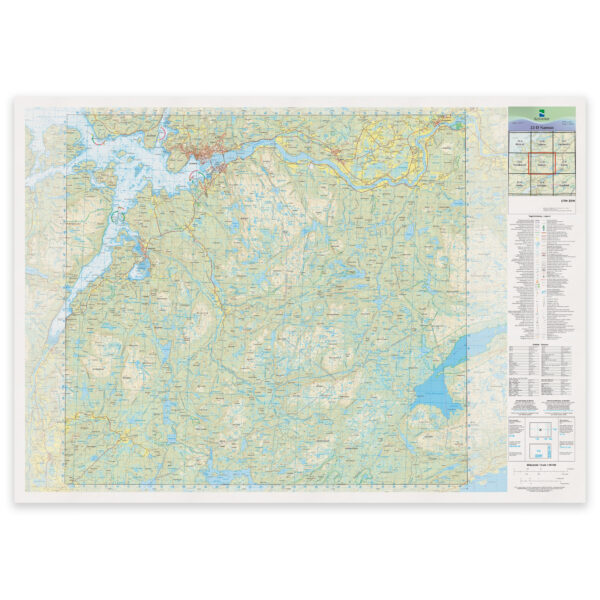 Kartverket - landkart (N50): 22-D Namsos