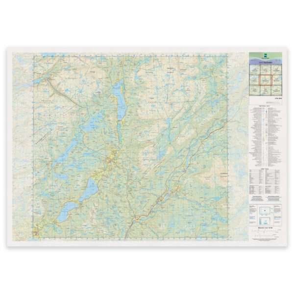 Kartverket - landkart (N50): 23-C Høylandet