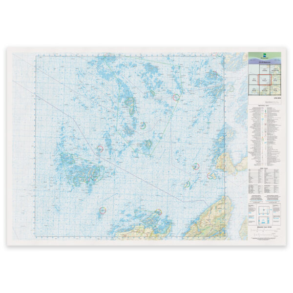 Kartverket - landkart (N50): 25-B Horsvær