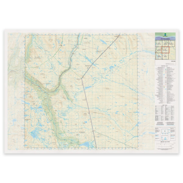 Kartverket - landkart (N50): 29-E Virvassdalen